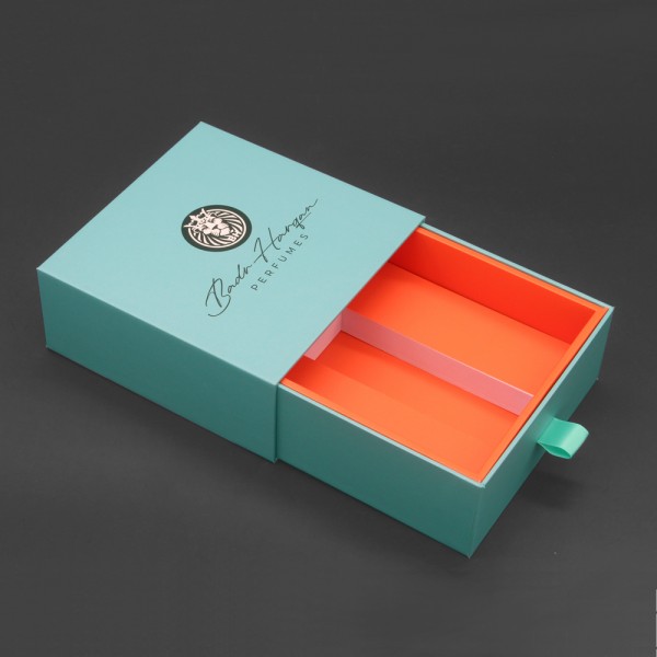 Pull out paper perfume packaging box