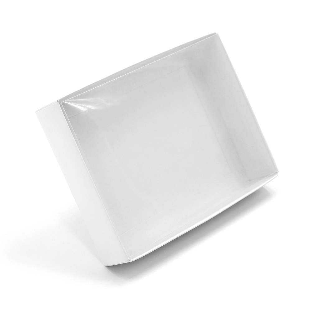 paper box with transparent cover