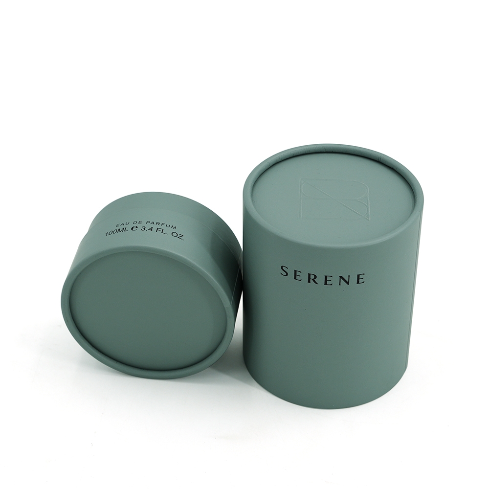 Luxury Round Perfume Box – Custom Cylindrical Gift Tube for Cologne, Fragrance, or Essential Oils