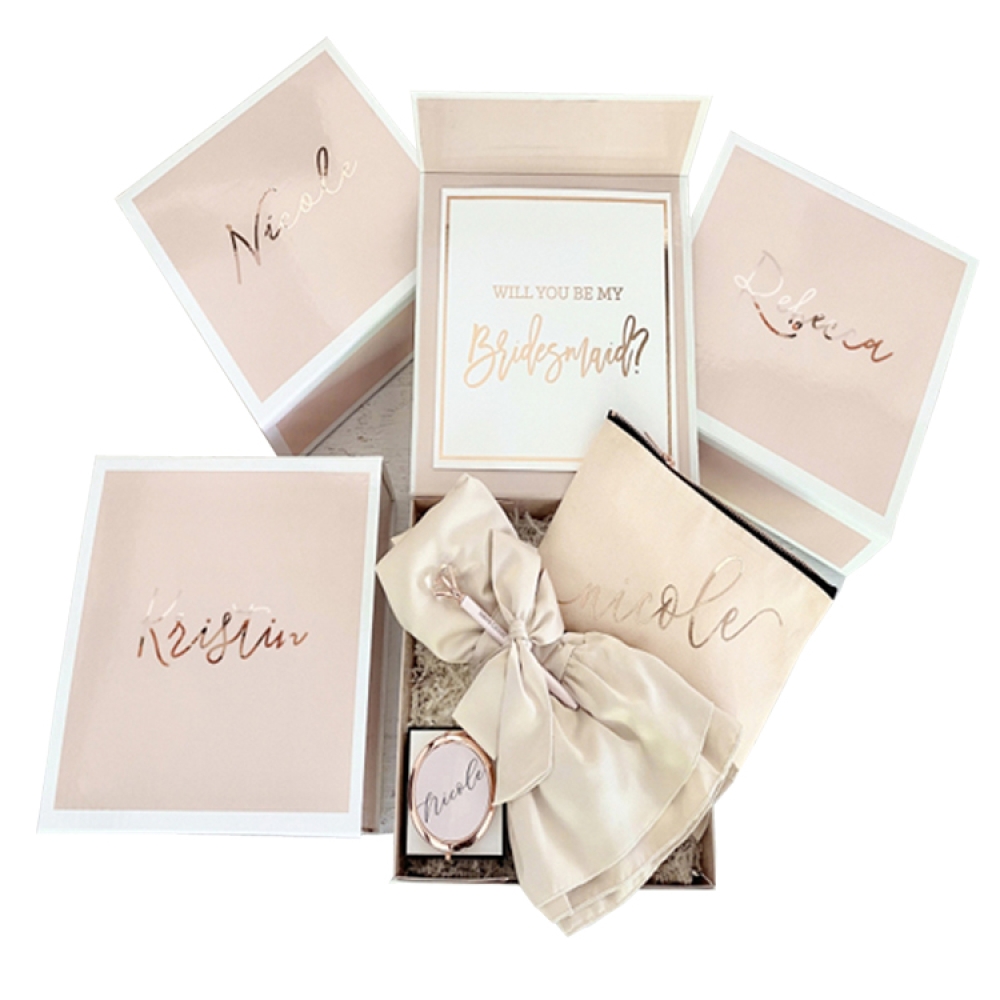 Fechamento magnético casamento favor convite noivas nupcial dama de honra noivo caixas de presente geschenkbox