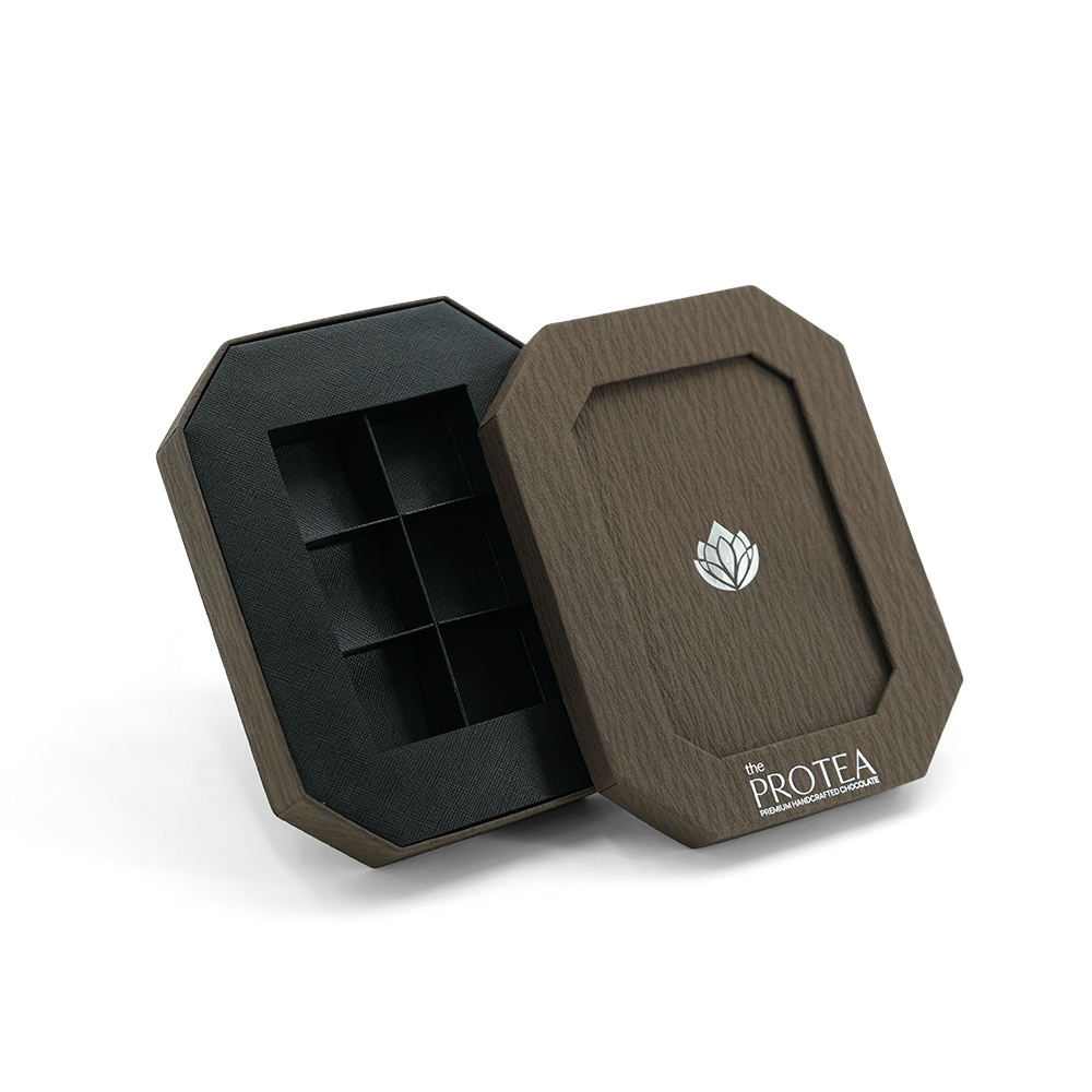 Изготовленная на заказ восьмиугольная коробка шоколада с логотипом|Роскошная пищевая упаковка