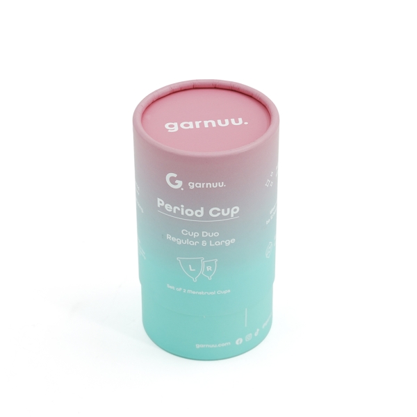 Custom Tampon Menstrual Disc Paper Packaging Round Shipping Box for Period Cups