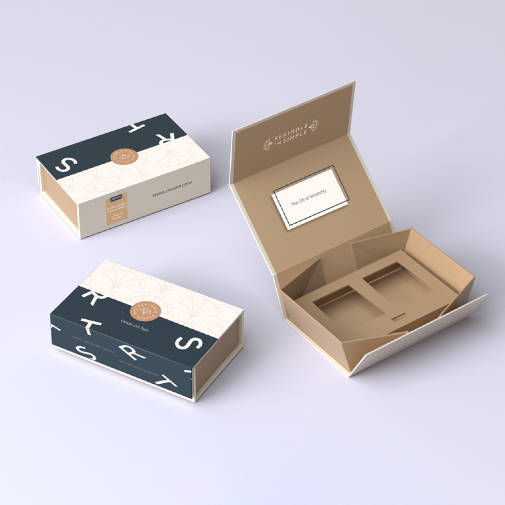 Custom magnetic packaging paper boxes for gift