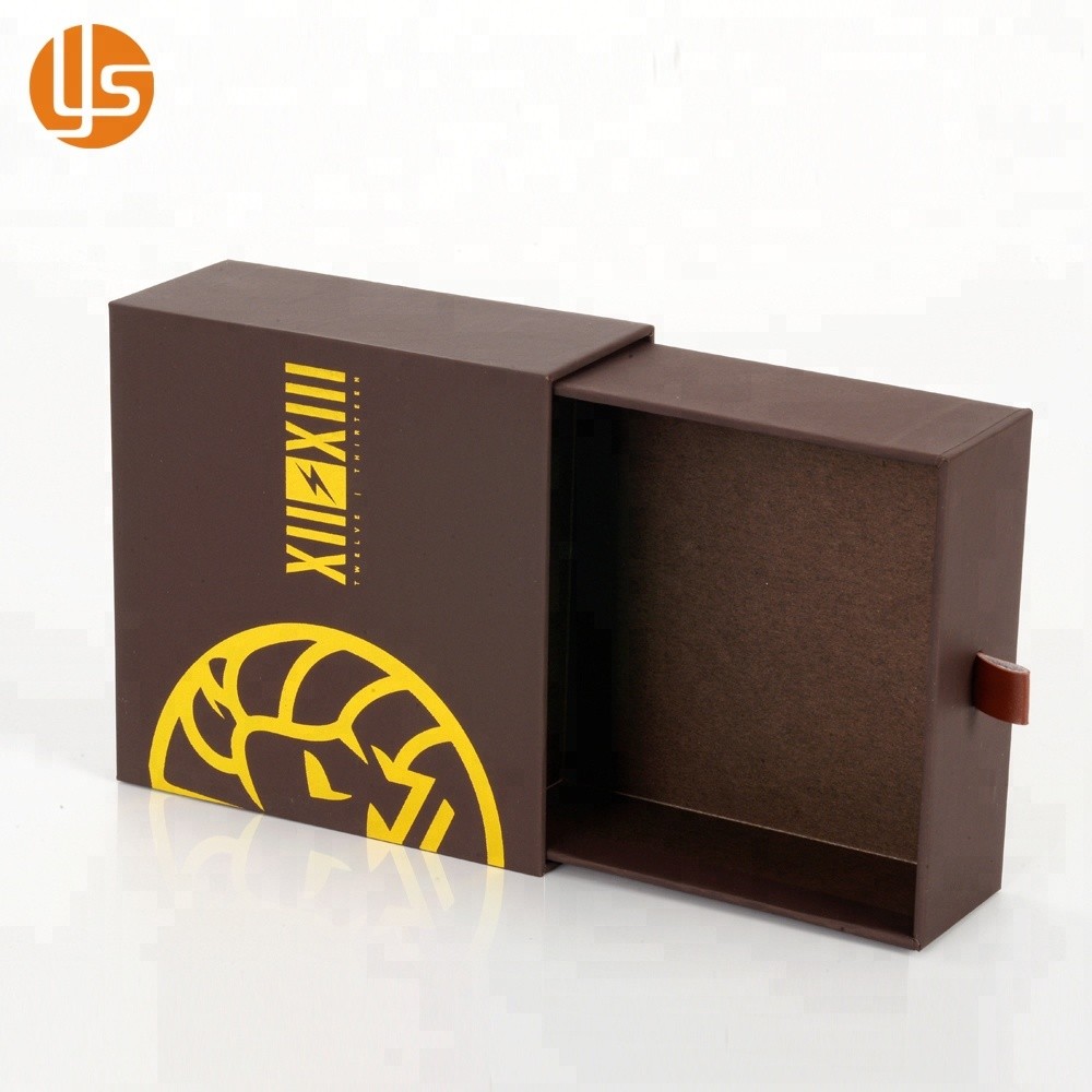 Caixa de embalagem de presente de gaveta de papel de papelão rígido com logotipo personalizado de luxo por atacado