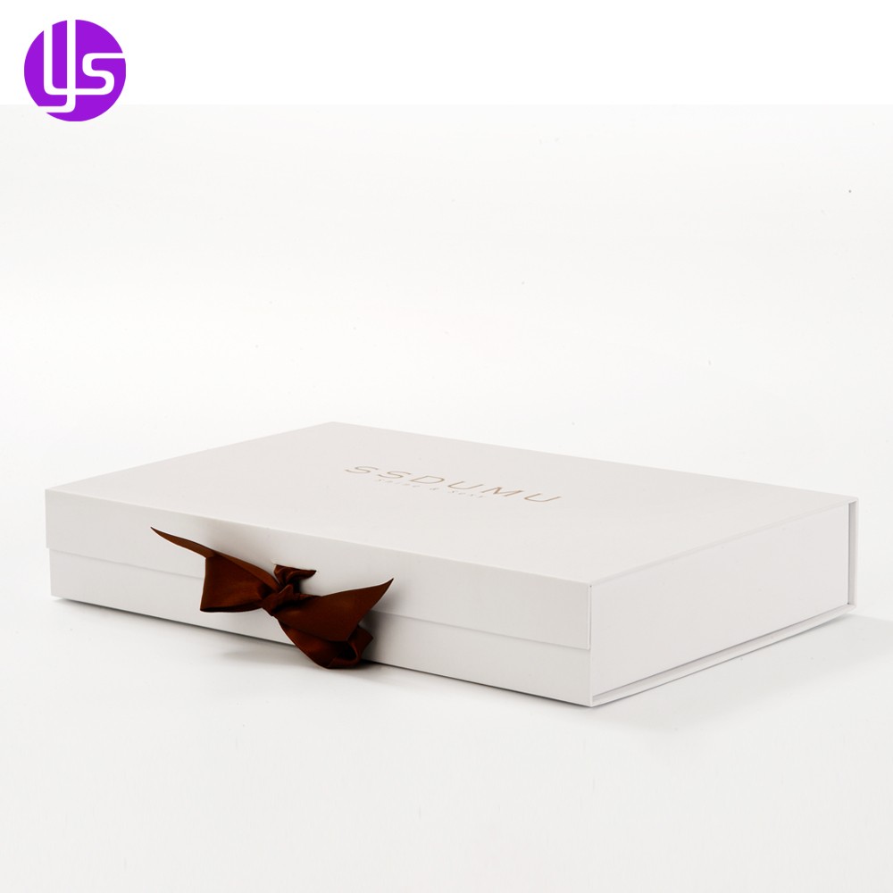 Full Color Printed Small Collapsible Flat Folding Magnetic Closure Paper Cardboard Gift Packaging Box