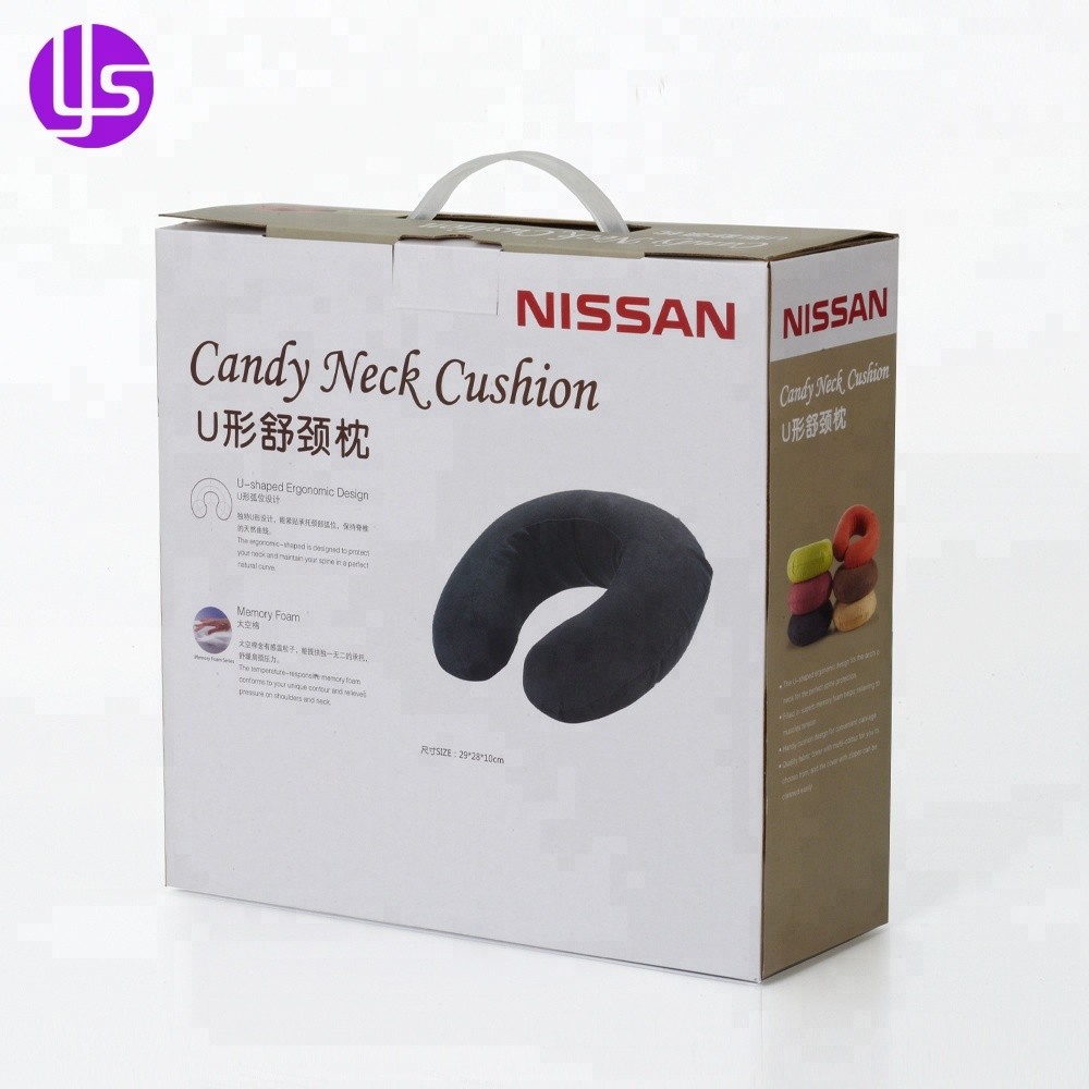 Wholesale High Quality Recycled Promotional Color Printed Cheap Corrugated Cardboard Carrying Box with Pvc Plastic Handle