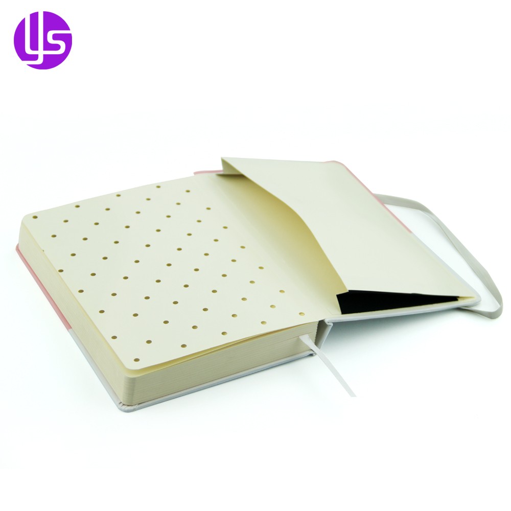 Benutzerdefiniertes A5-Hardcover-Offsetdruck-Schulbriefpapier, Studenten-Übungspapier, Moleskine-Notizbuch mit Tasche