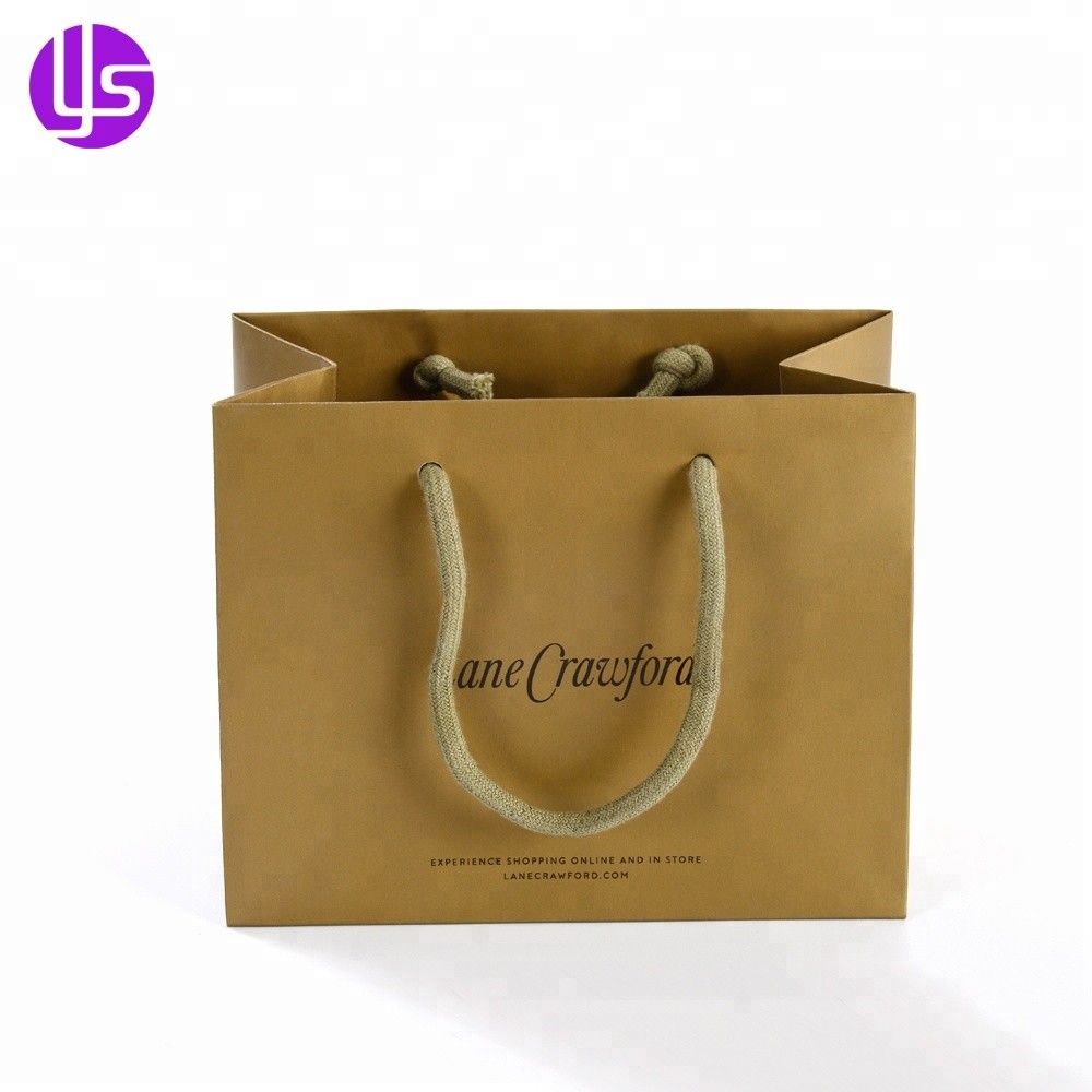 Wholesale Mini Customised Printed UV Coating Boutique Gift Paper Bag with Logo for Jewelry
