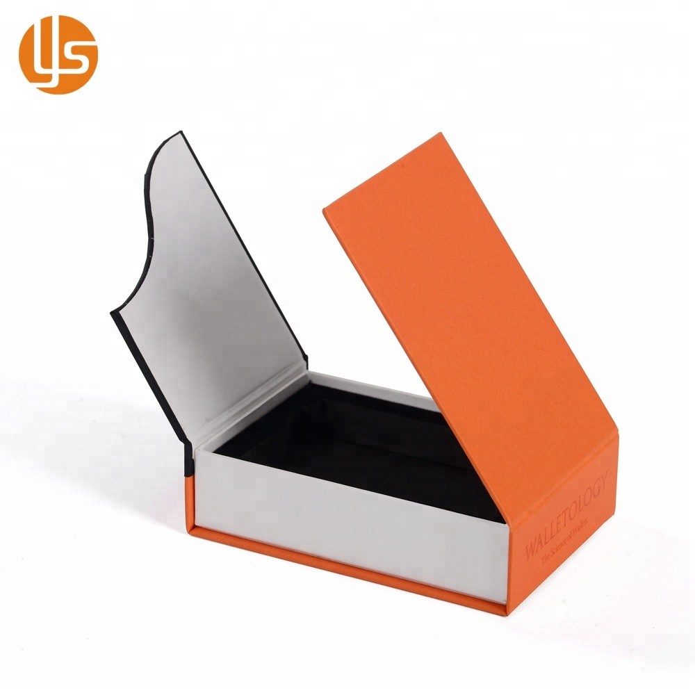 Logo polychrome personnalisé imprimé petite boîte d'emballage cadeau en papier carton rigide à fermeture magnétique