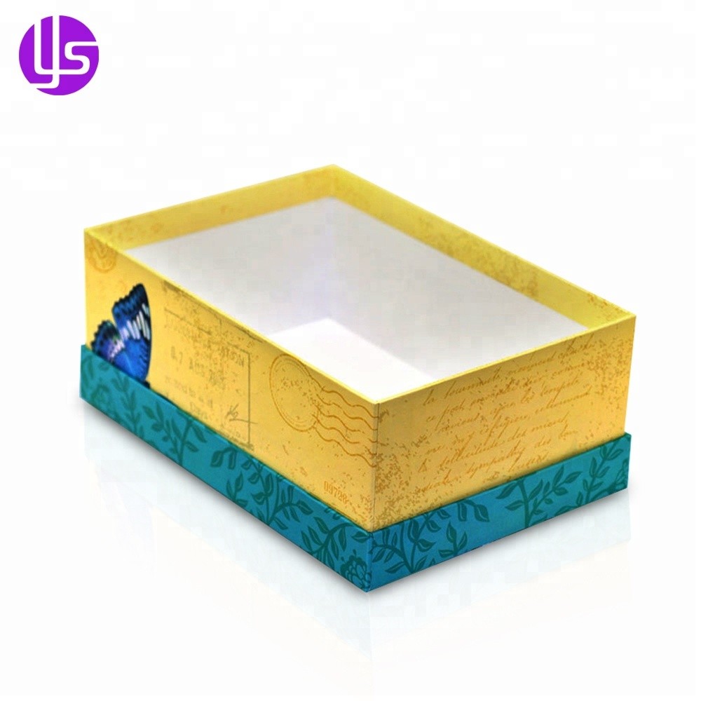 Boîte d'emballage de cadeau carrée en carton fantaisie imprimé de haute qualité de fabricant de la Chine