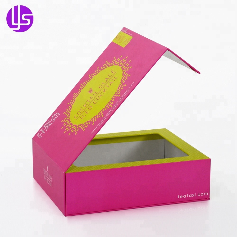 Caixa de embalagem de presente em forma de livro com fecho magnético de papelão rígido boutique de luxo personalizado com gaveta