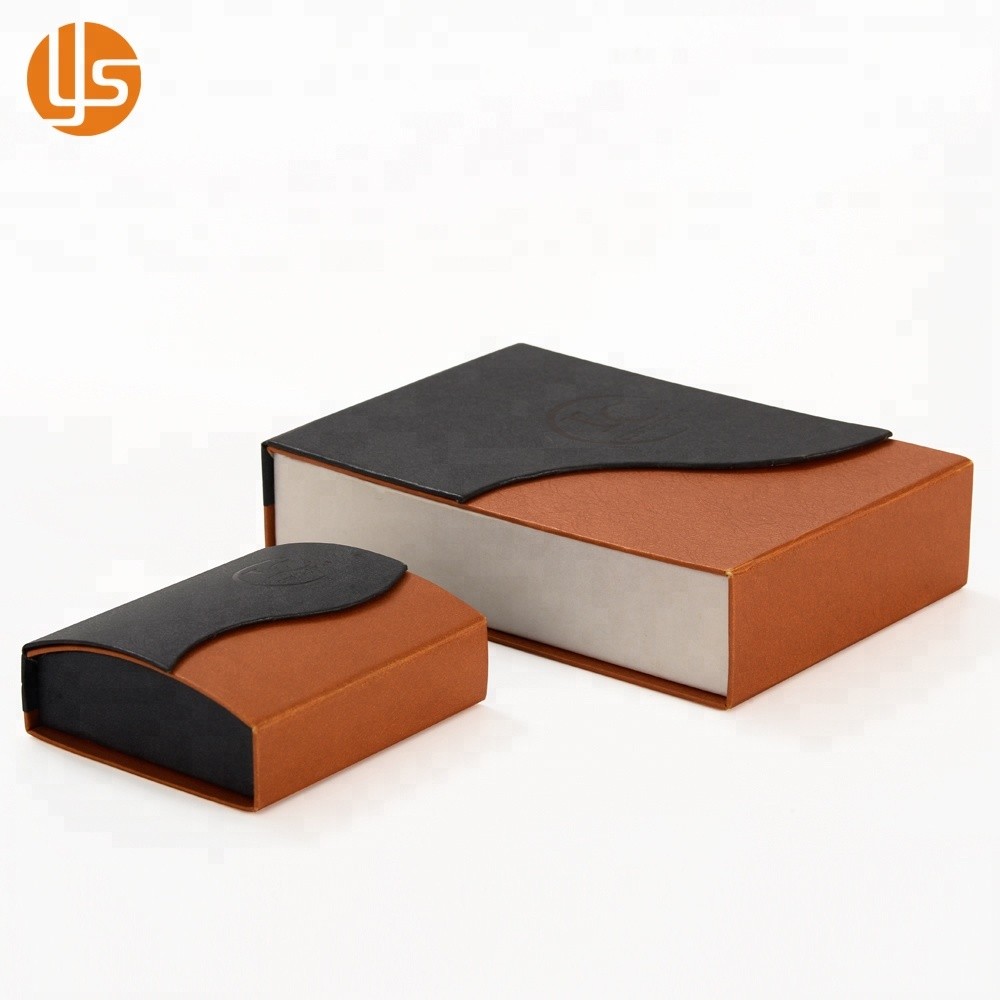 Caixa de embalagem de joias de papel de presente magnético de papelão pequeno com logotipo personalizado de luxo