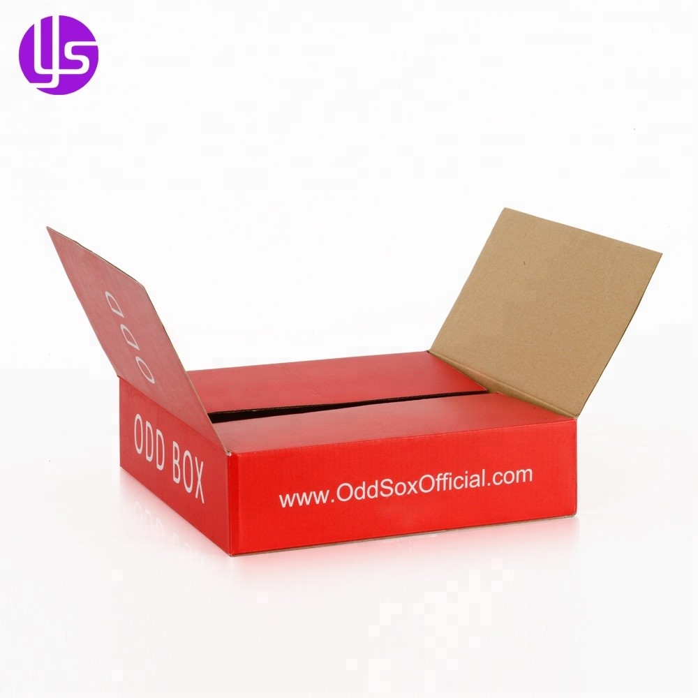 Оптовая торговля пустой индивидуальный логотип цветная печать гофрированная коробка производят небольшую подарочную упаковку бумажную коробку