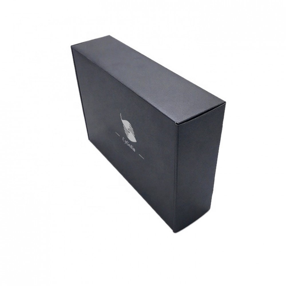 Напечатанная на заказ почтовая коробка переработанная транспортировочная коробка черного ящика из гофрированного картона