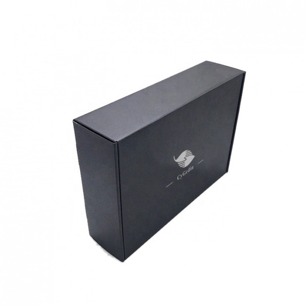Custom Printed Mailer box Recycled Black Box Corrugated Shipping Box