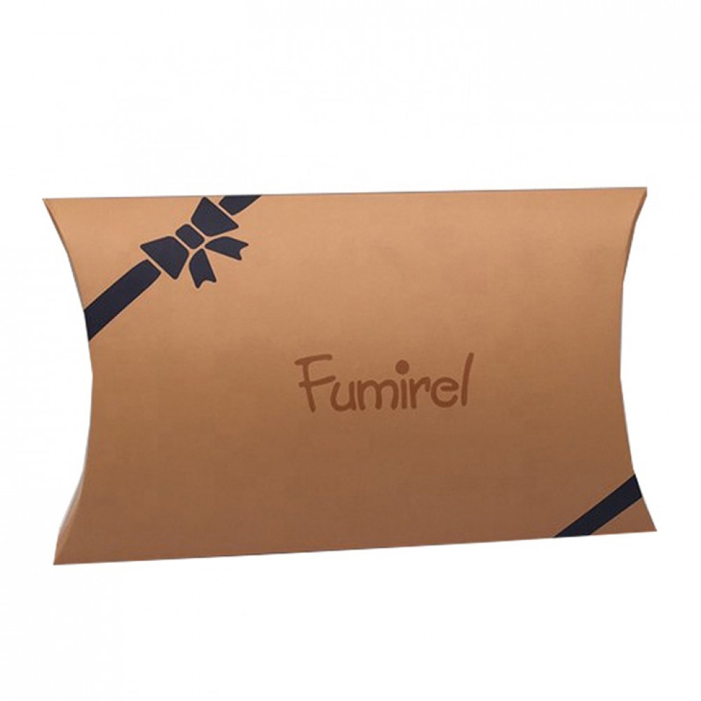 Eco Friendly High Quality Custom Kraft Paper Pillow packaging box