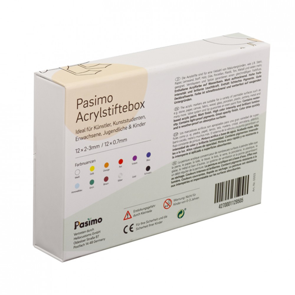 Custom Acrylstifte Packaging Box / Pigment Pen Box​ Packaging