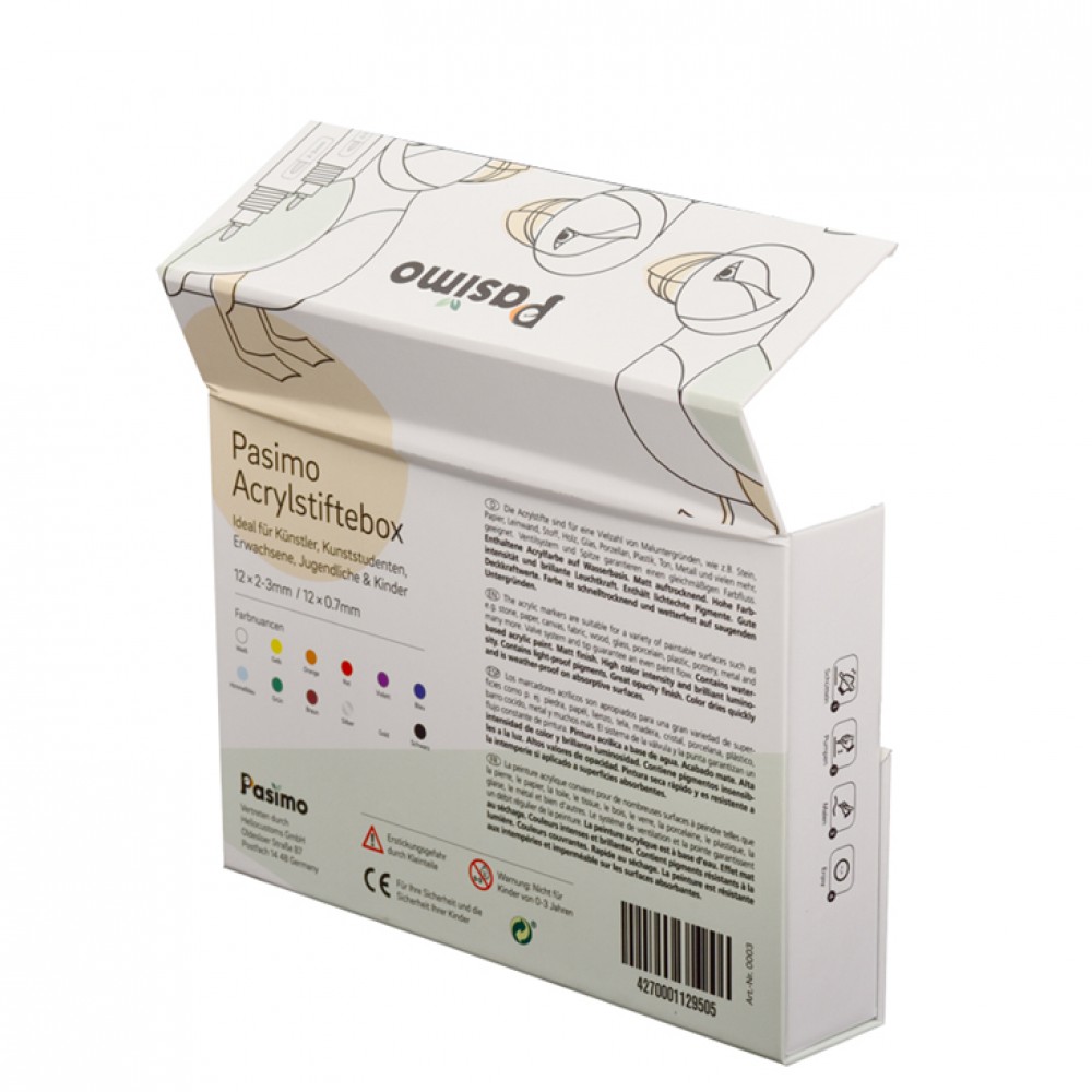 Custom Acrylstifte Packaging Box / Pigment Pen Box​ Packaging