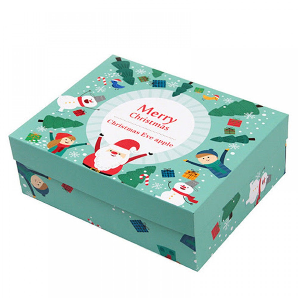 Пользовательские Сочельник праздник бумажные коробки для упаковки Санта Рождество подарочной коробке