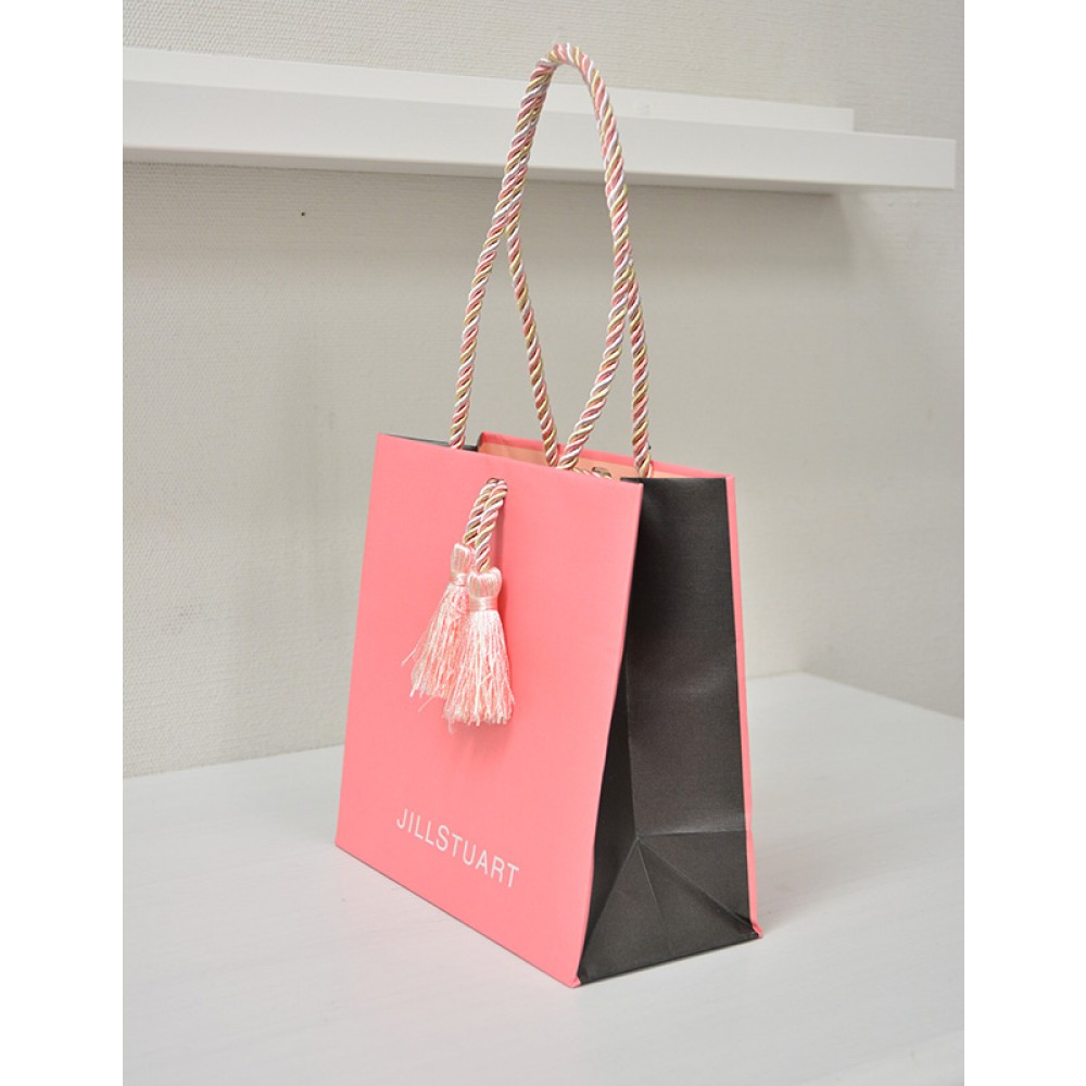 Custom Made Shopping Gift Bag Bolsa De Regalo Paper Bag with Tassels