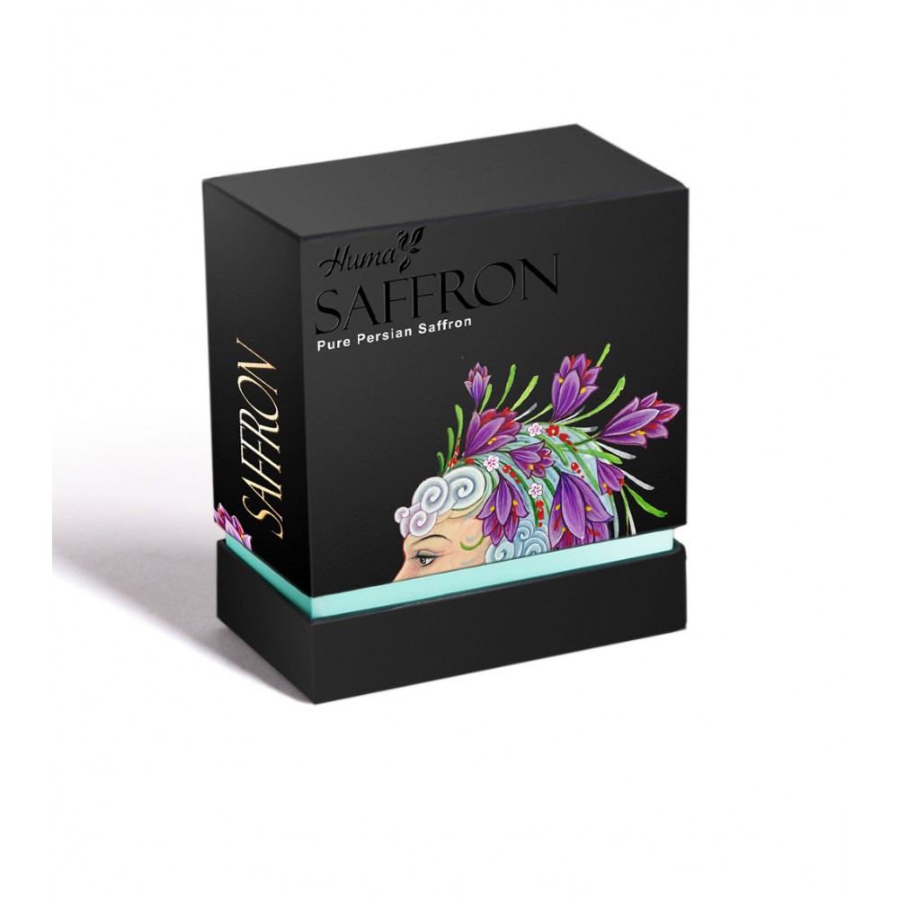 Custom Luxury Saffron Jar Packing Box Saffron Bottle Packaging Box For Super Negin Saffron