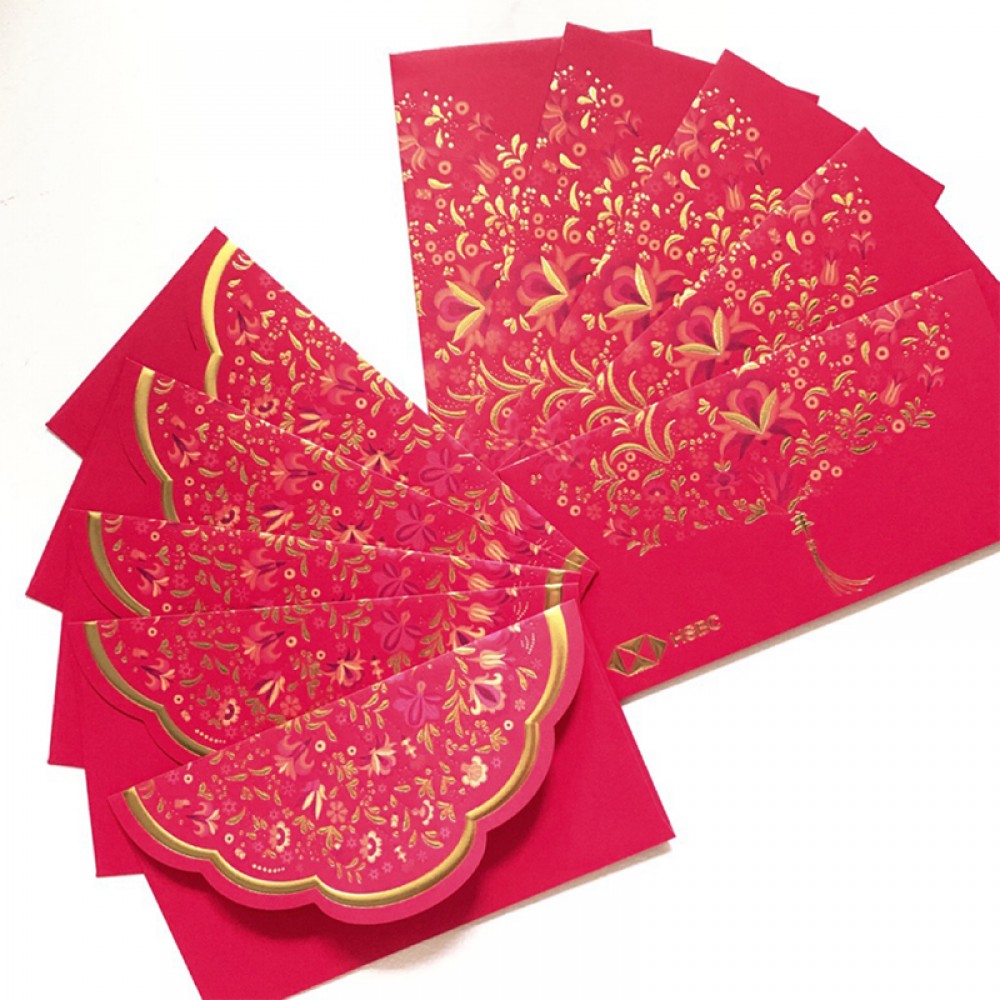 Изготовленный на заказ бумажный мешочек для денег Laisee, свадебный новогодний красный пакет, конверт