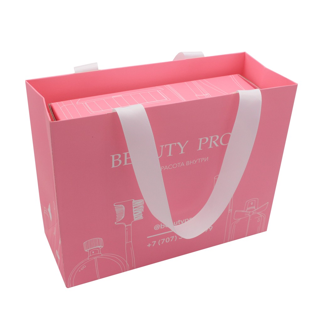 Доставка индивидуального логотипа, розовая коробка, косметический набор, почтовые коробки для ухода за кожей, гофрированные упаковочные коробки