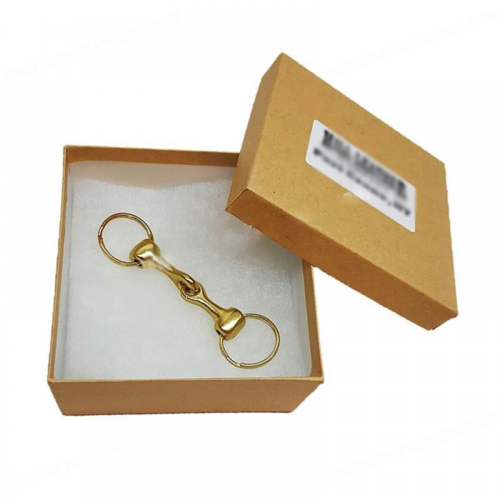 Customized kraft packaging box keychain paper boxes key chain gift box