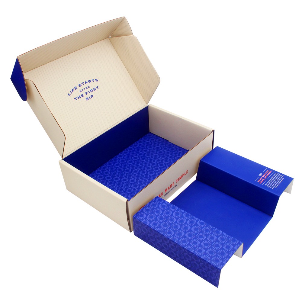 Изготовленная на заказ картонная коробка для доставки почтовой коробки, упаковочная коробка для кофемолки