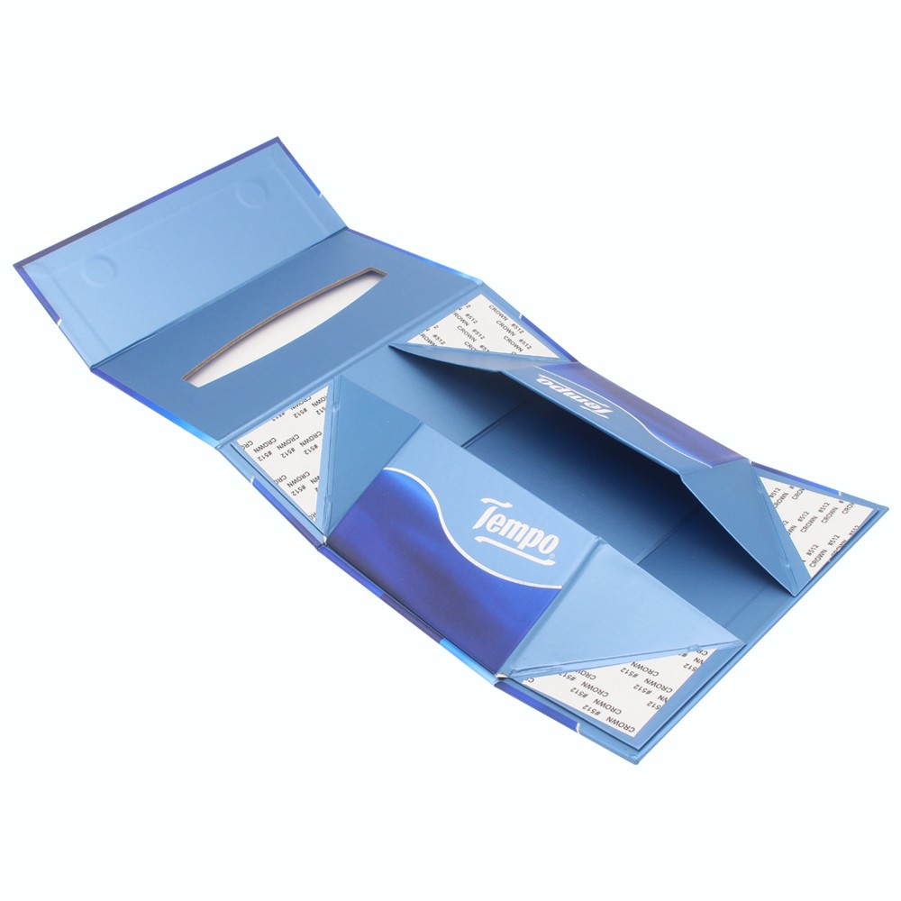 Customised foldable magnetic reusable pumping napkin paper tissue box cover holder
