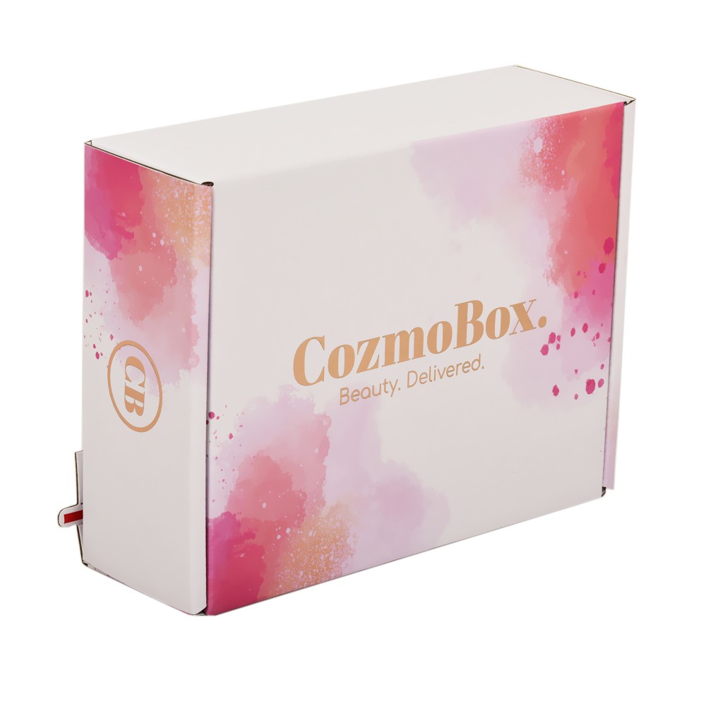 White custom logo transportation shipping mailing boxes with tear off zipper