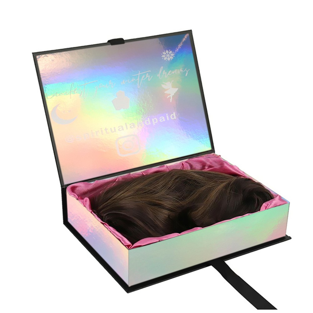 Custom Logo Hair Bundle Weave Extension Wig Gift Box Package