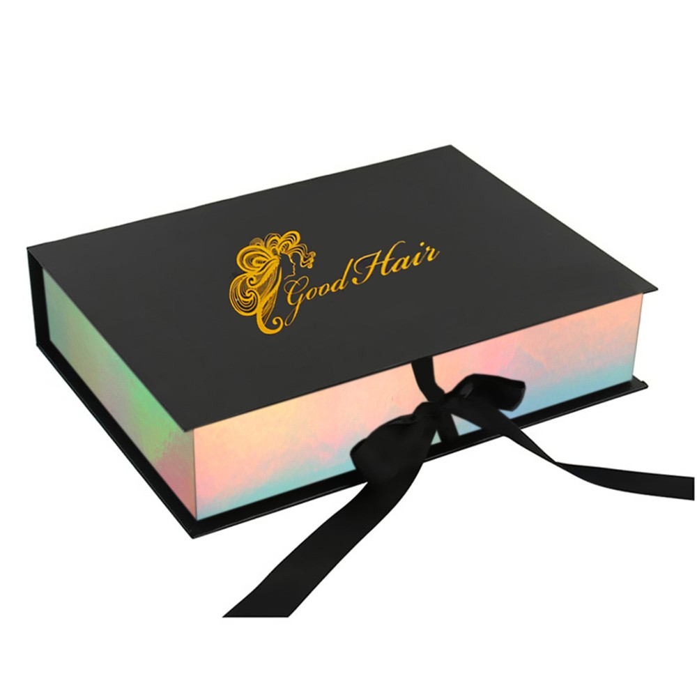 Пакет подарочной коробки парика наращивания волос с индивидуальным логотипом