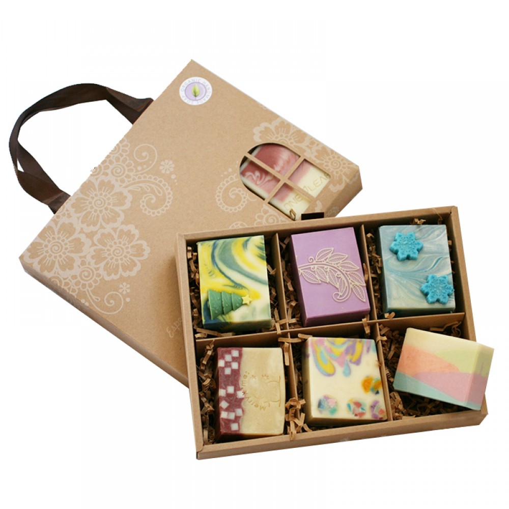 Gift craft soap bar packaging soap boxes with window