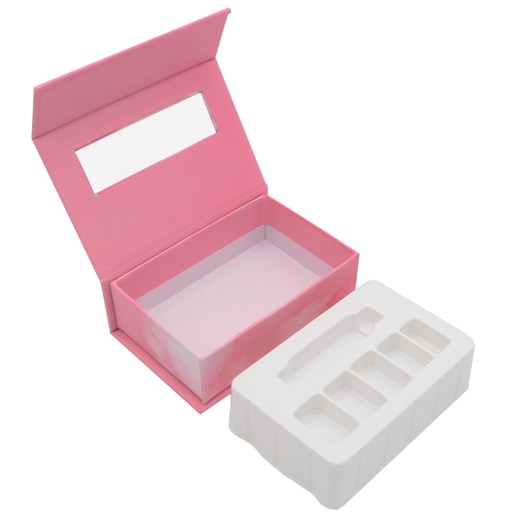Картонная бумажная упаковочная коробка для ногтей вашего бренда с блистером