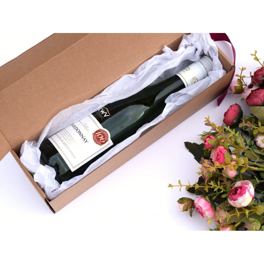Single bottle wine packaging shipping box