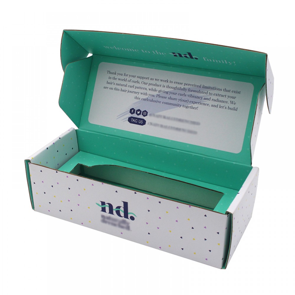 Упаковочная коробка для бутылок из картона и бумаги с печатью логотипа на заказ и вставкой