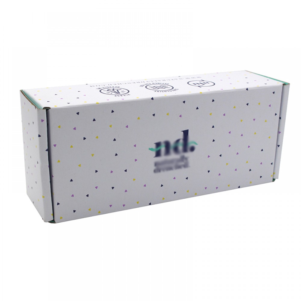 Custom logo printing cardboard paper tumbler bottle packaging box with insert