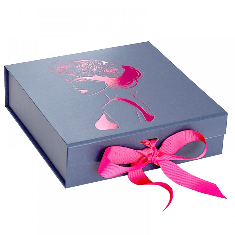 Magnetic Hair Packaging Boxes With Ribbon
