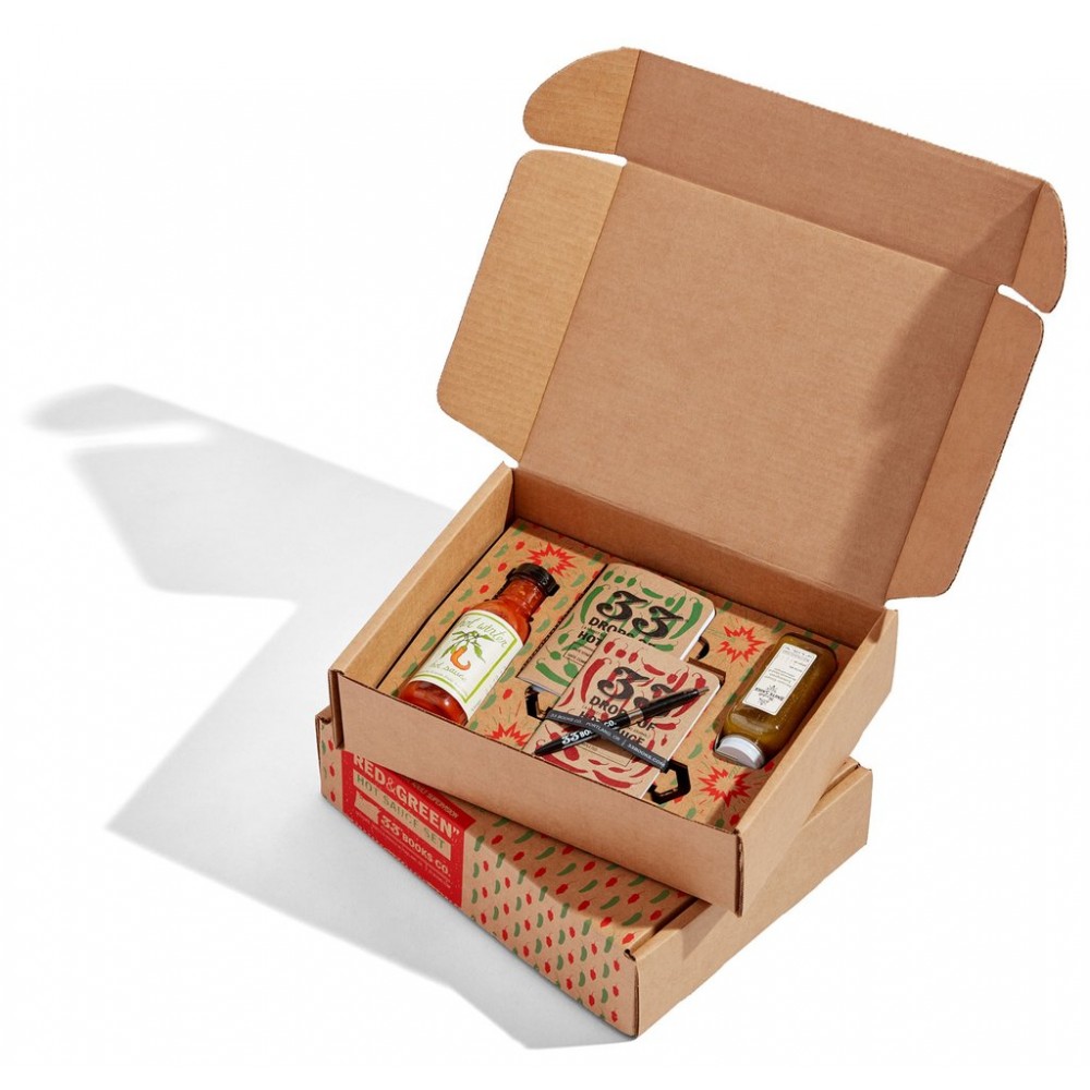 Wellpappe-Verpackungsbox für scharfe Soße