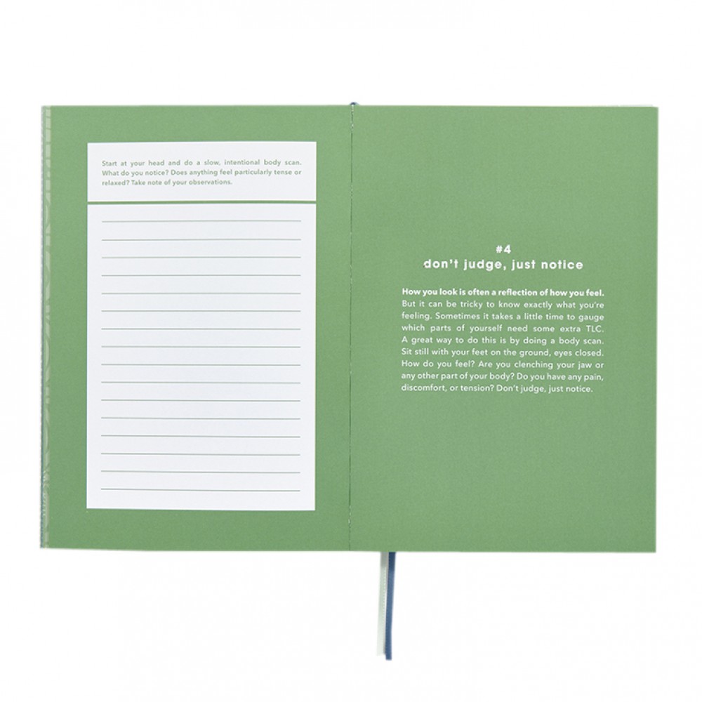 Custom hardcover notebook self care journal planner