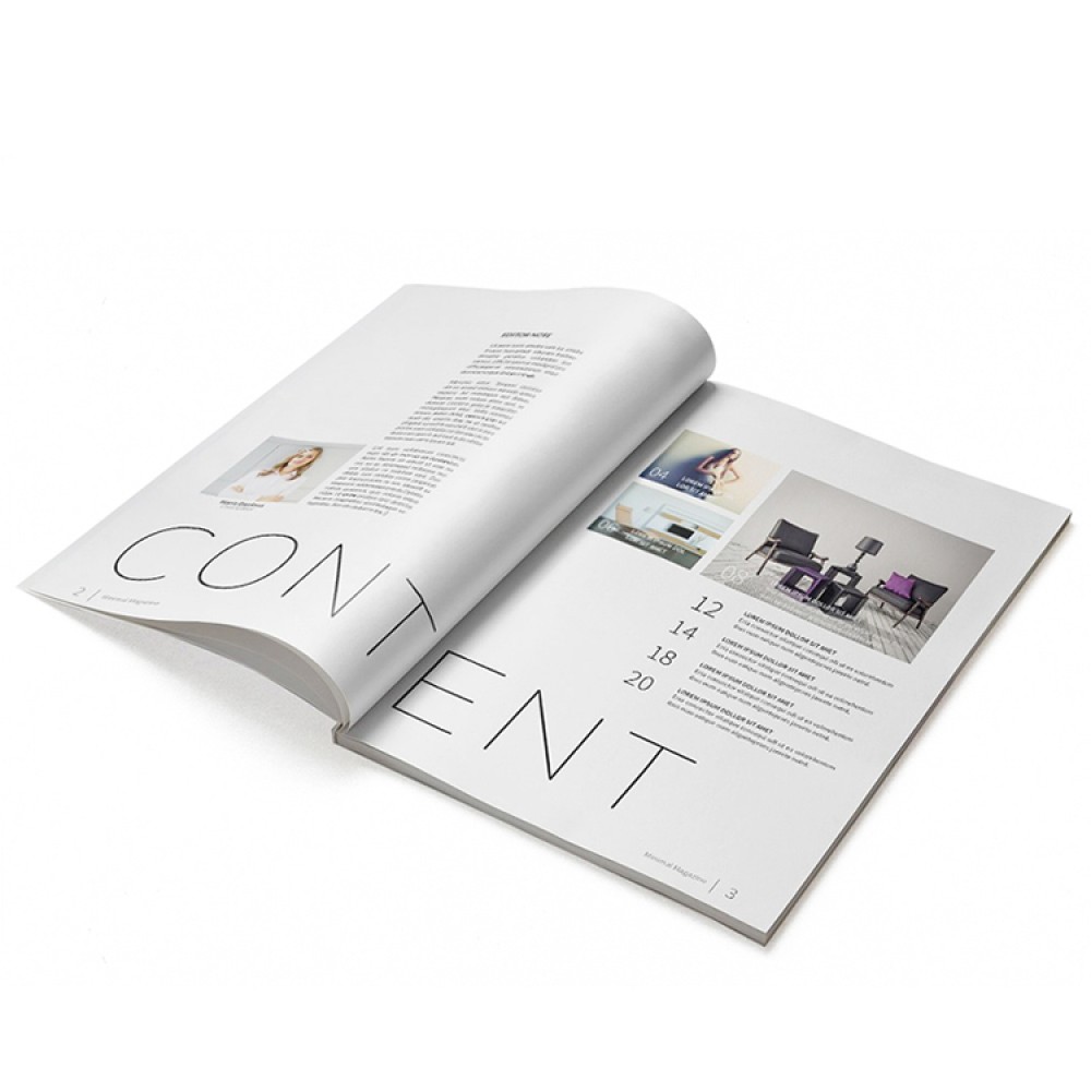 Custom paperback fashion weekly magazine printing