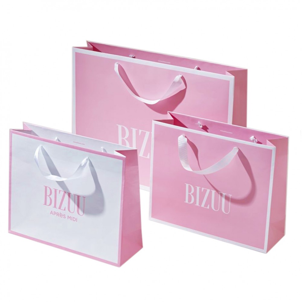 Personalised luxury boutique giftbag packaging gift bags custom logo
