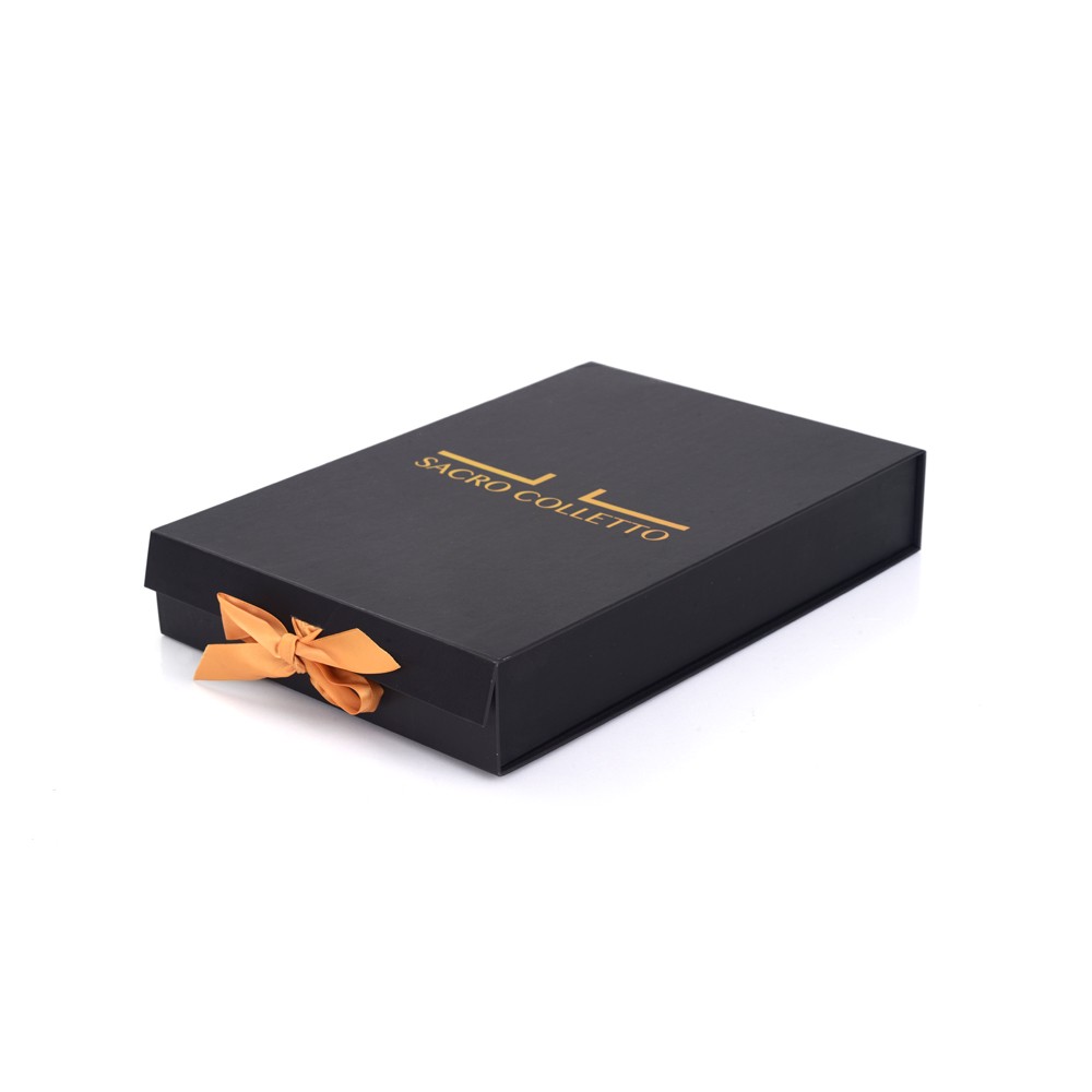 Magnetic gift box display silk headband scrunchy scrunchie packaging box