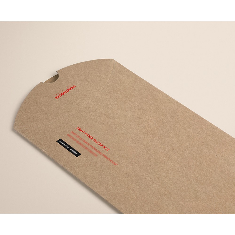 Крафт-подушка в форме бумажной коробки, подарочные коробки, переработанная упаковка для подушек