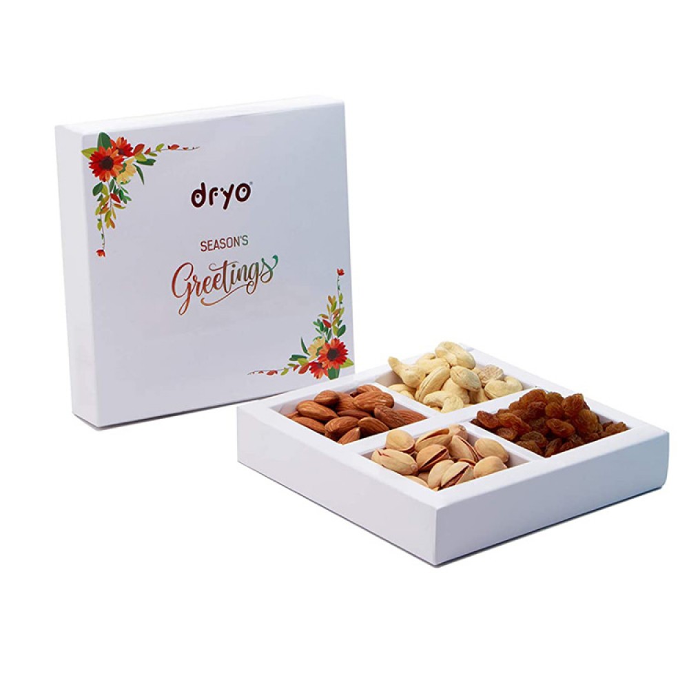 Картонная коробка для упаковки сухофруктов и орехов на заказ