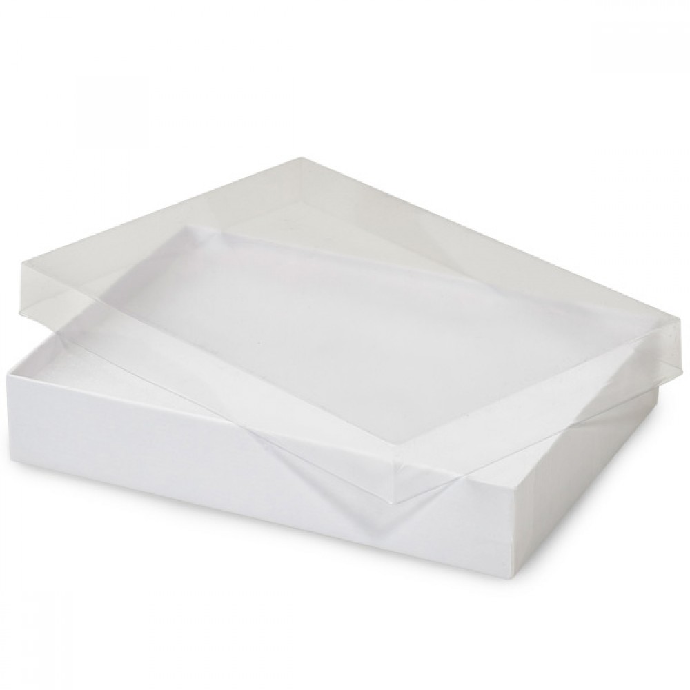 Custom paper packaging box white base with clear lid Guangzhou Yison ...