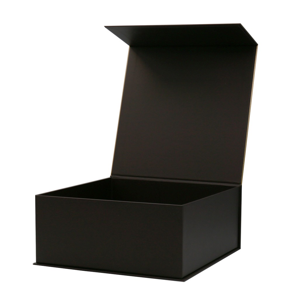 Black Magnetic Paper Box For Skin Care