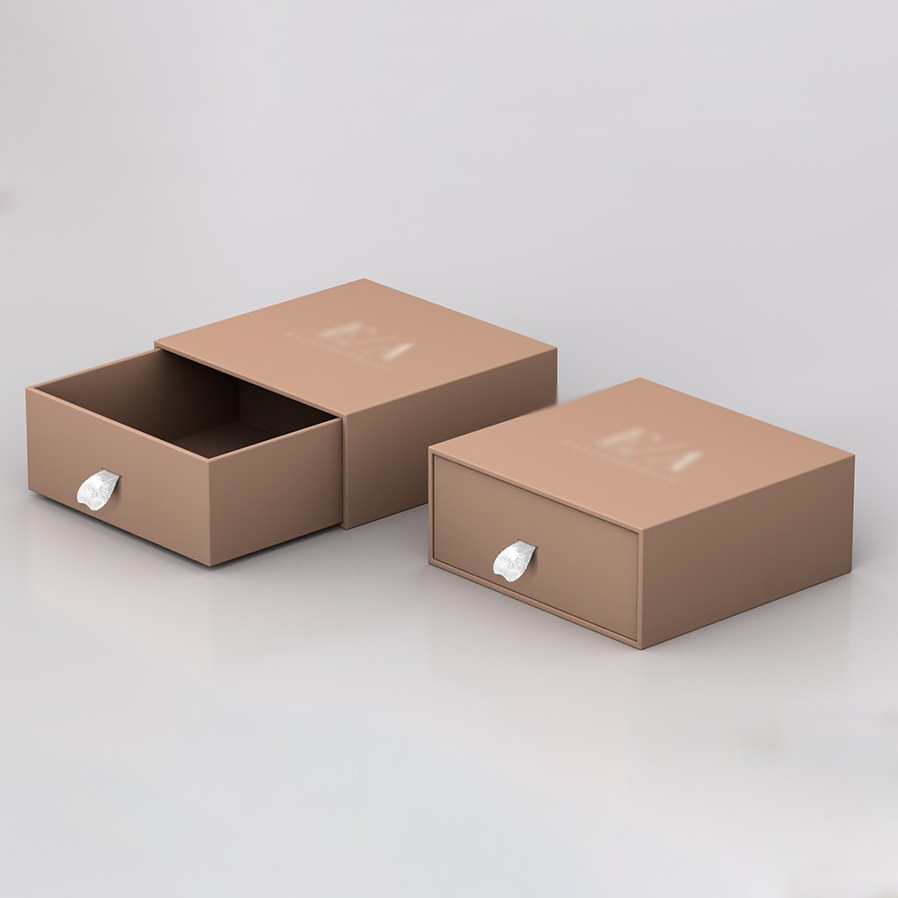 Cardboard drawer jewelry packaging box