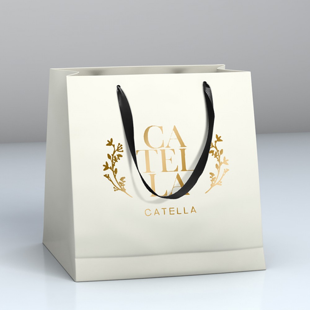 Custom design paper clothing packaging bag